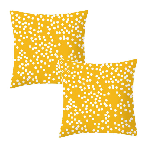 Capa de almofada Xubond de linho, 45x45cm (18x18 polegadas), compatível com sofá, cama e carro - tecido multicolorido