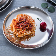 Teglia per pizza - Teglia rotonda in acciaio inossidabile per pizza, teglia da forno per pizza, teglia per pizza croccante, teglia per pizza sana da
