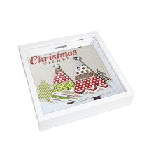 Offre spéciale Saint-Valentin chez Kayannuo Home Decor : cadre photo ajouré avec compartiment pour pièces, boîte à monnaie et organiseur de