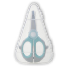 Yonrjhukm Used for Baby Food Scissors, Portable Baby Food Scissors, Children's Safe Food Cutter with Blade Lid and Travel Case