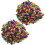 2000 Stück 10 mm bunte, weiche Pompons für Kinderbastelarbeiten 1