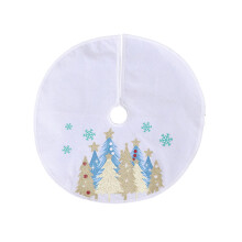 Jupe de sapin de Noël, jupe de sapin flocon de neige, tablier de sapin créatif, décoration de scène de Noël