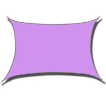 Voile d'ombrage rectangulaire 60 x 90 cm, perméable à l'eau et à l'air, protection UV, pour abri de voiture, terrasse, jardin, cour, violet