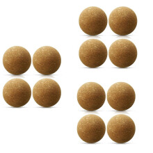 Lot de 12 bouchons en liège en forme de boule, pour carafe ou bouteille de vin.