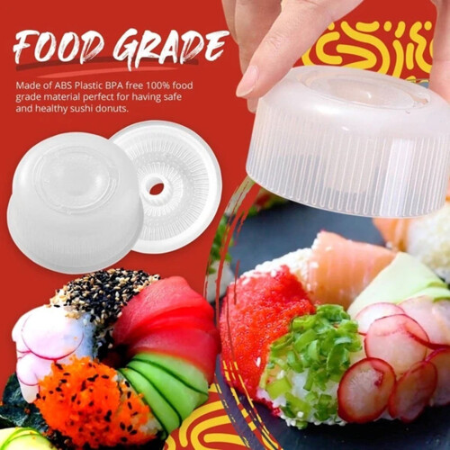 RnemiTe-amo-tilbud! Matboks Sushi Donut Shape Maker Hjem DIY Barn Ris Bento Sushi Maker Rund Risform