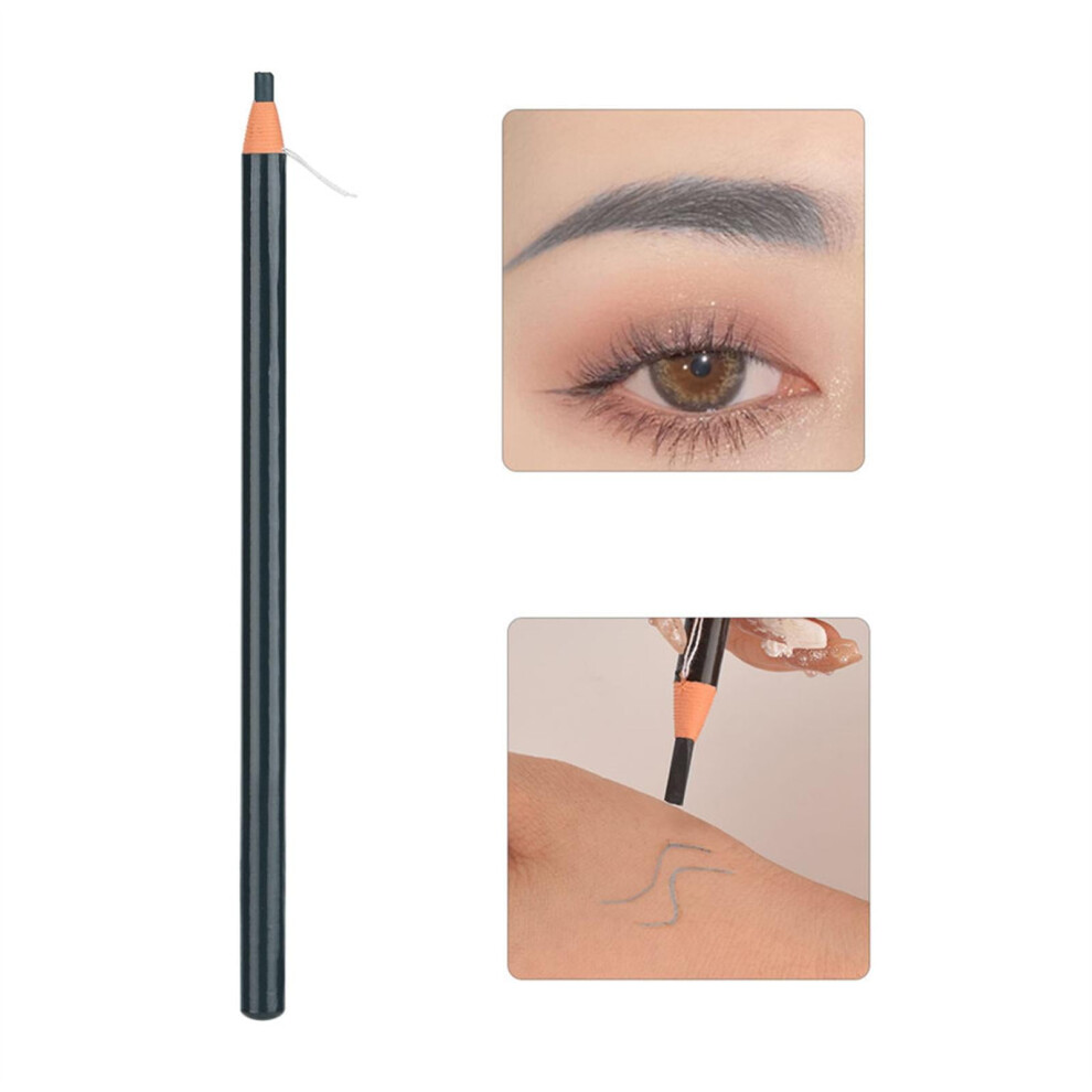 Gray Eyebrow Pencil, Sweat Waterproof, Pull Eye Brow Pencil ,Cosmetics, Eyebrow Enhancers, Eyebrow Liner For Marking Eye Brow Filling, Makeup