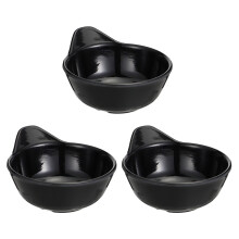 Juego de 3 piezas de vajilla japonesa: cuenco para salsa caliente, cuenco para salsa de melamina y accesorios para salsas.