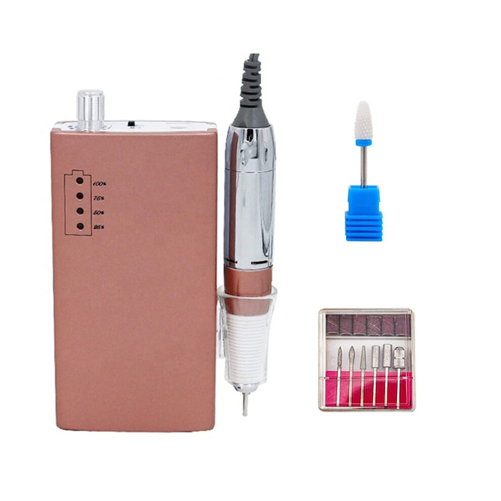 Electric Nail Drill 30000RPM Cordless Rechargeable Kit for Professional Manicure Pedicure