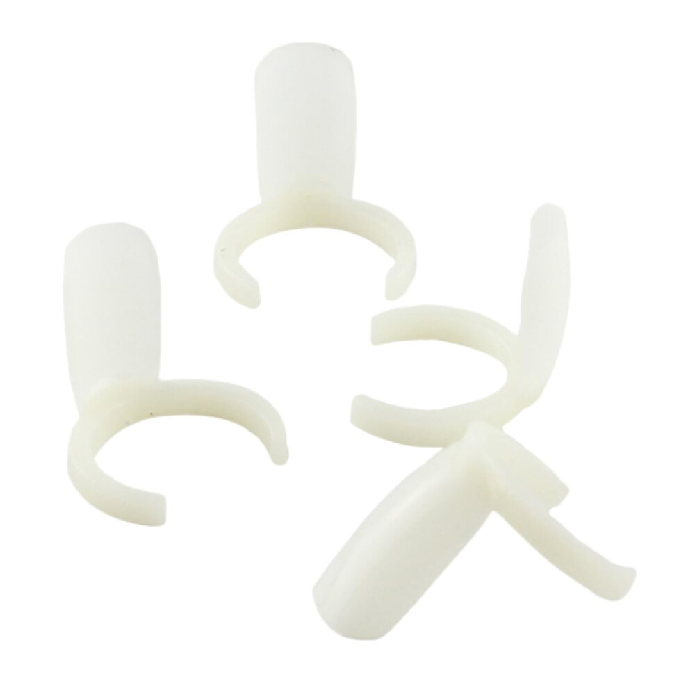 White 100Pcs Plastic Nail Art Display Wheel For Salon And Reusable Nail Polish Swatch Boards