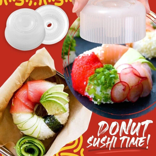 RnemiTe-amo-tilbud! Matboks Sushi Donut Shape Maker Hjem DIY Barn Ris Bento Sushi Maker Rund Risform 2