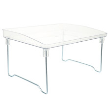 Support de lit transparent pour ordinateur portable, bureau pliable portable