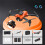 WJSXC Drone με διπλή κάμερα HD 1080P, παιχνίδι με τηλεχειριστήριο συμβατό με κράτημα 4