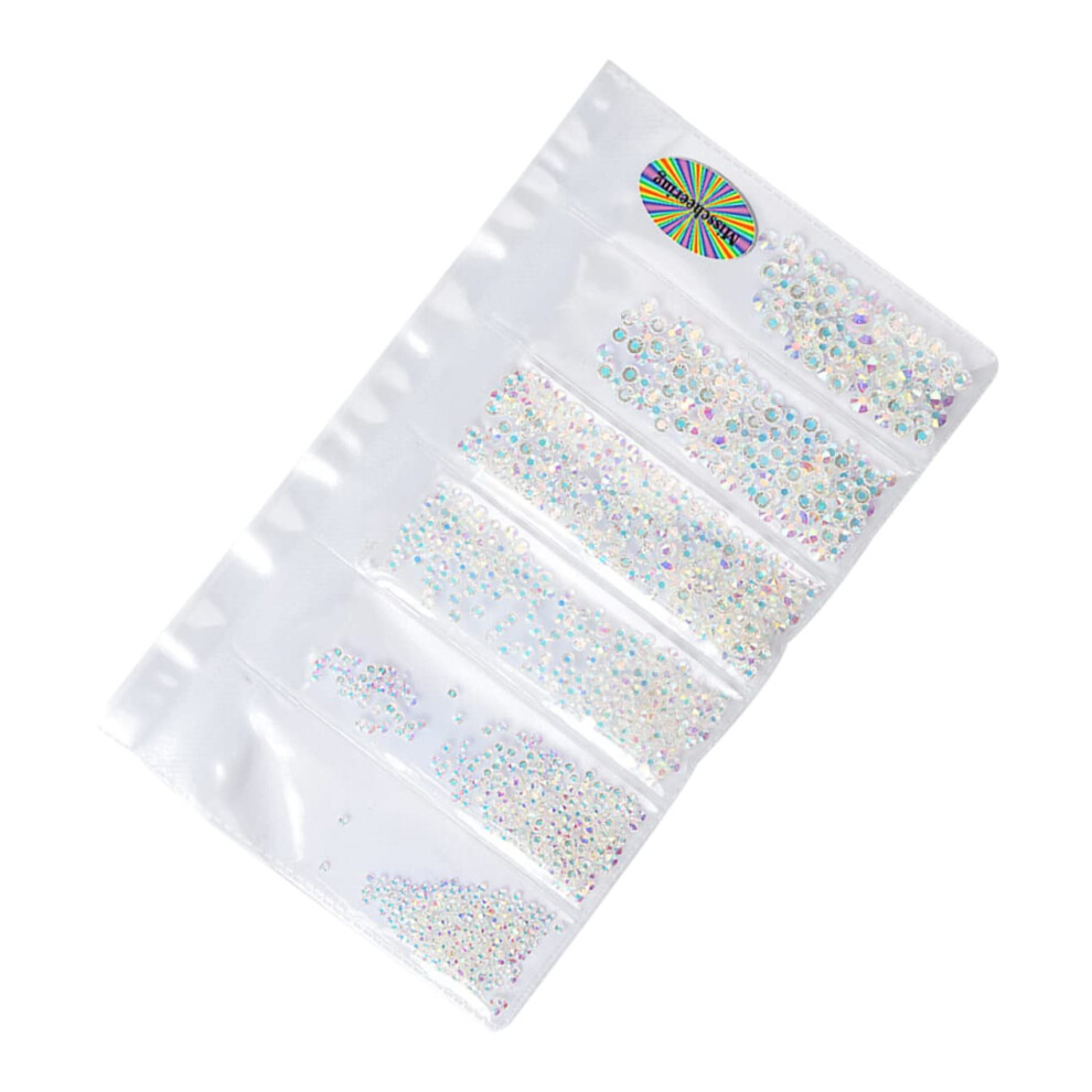 1364pcs Colorful Nail Art Rhinestones Flatback Nail Gems for DIY Manicures and Decoration