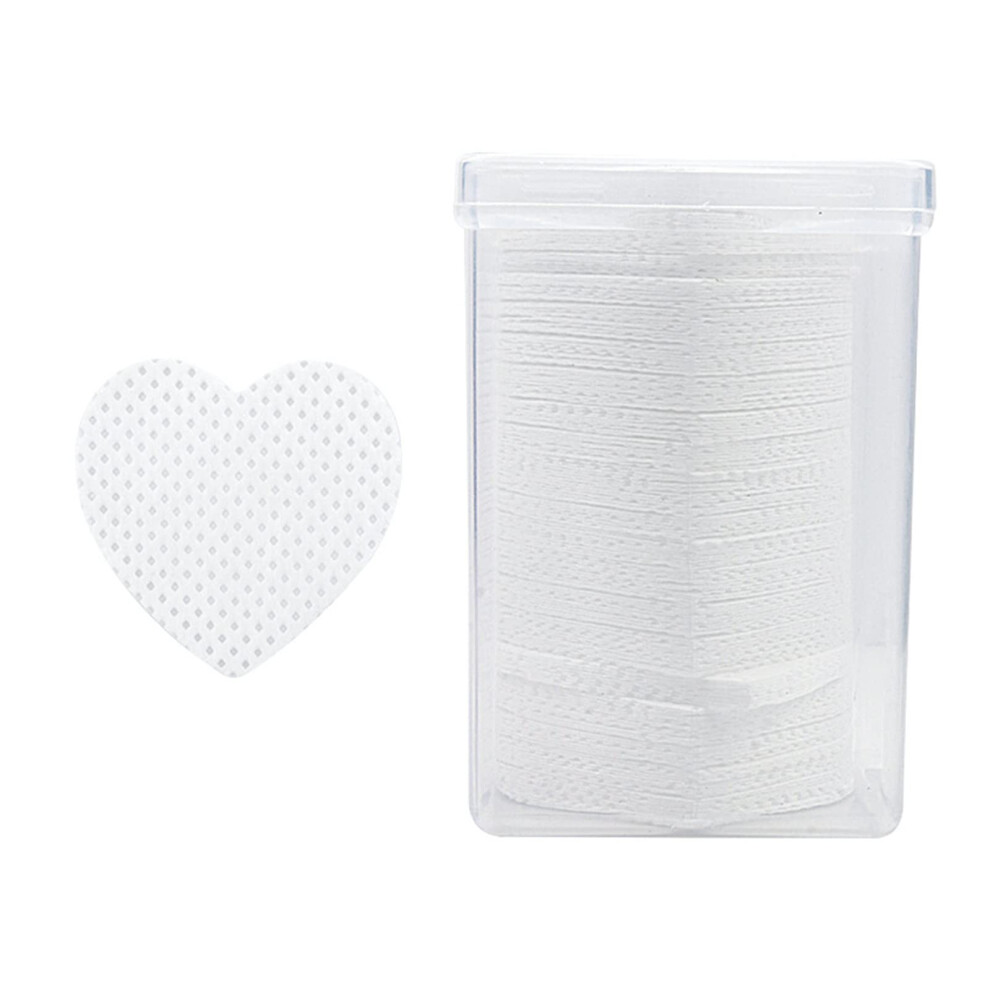White Eyelash Extension Wipes And Nail Polish Remover Pads, Lint Soft Absorbent 200Pcs