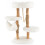 87cm solid wood scratching post multi-layer cat activity center 2