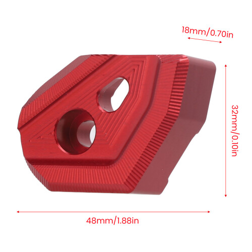 Protector de sensor ABS de aleación de aluminio roja para XMAX 400/300/250 1