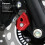 Protector de sensor ABS de aleación de aluminio roja para XMAX 400/300/250 5
