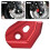 Protector de sensor ABS de aleación de aluminio roja para XMAX 400/300/250 13