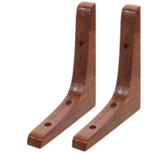 Staffe per mensole in legno, mensole per libreria, supporti galleggianti, supporto a treppiede, montaggio in legno spesso, 2 pezzi