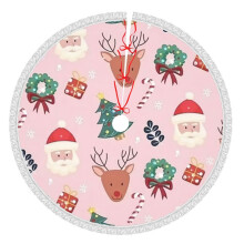 Vrolijk Kerstmis Kerstboomrok 91 cm, Winterse Feestboommat, Kerstboomrok voor Rustieke Kerstversiering