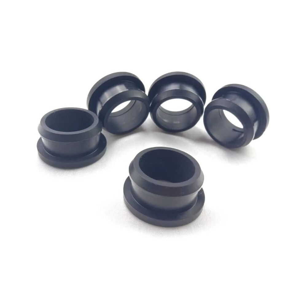 Silicone Hole Plugs Black Snapon Rubber Grommet Caps 25Mm For Cables Temp Resistant 2Pcs 9365369872141