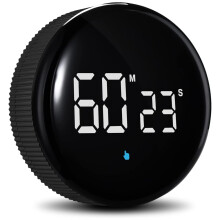 Temporizador de cozinha recarregável, temporizador magnético de produtividade com visor LED, temporizador visual digital para sala de aula infantil