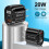 Φορτιστής τοίχου USB C 20W - PD3.0/QC3.0, μπλοκ γρήγορης φόρτισης με θύρες USB-A και USB-C, 3