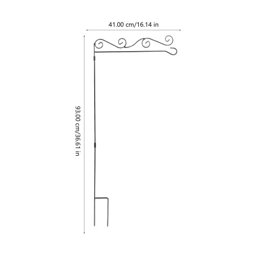 Haveflagstativ Premium haveflagholder Flagdisplaystativ til dekoration 1