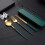 3 σετ φορητών επιτραπέζιων σκευών κουτάλι chopstick πιρούνι επιτραπέζια σκεύη πικνίκ 6