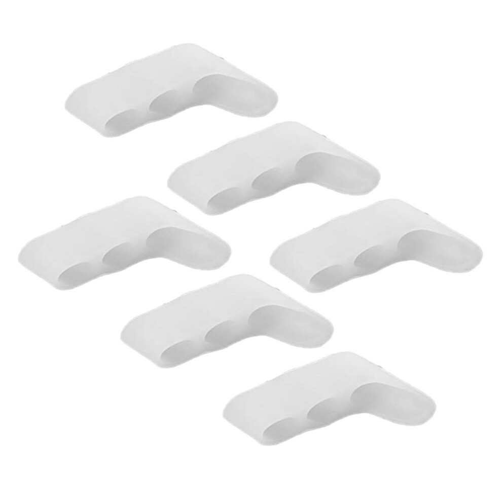 Toe Separators Bunion Corrector 10pcs ThreeHole Gel Stretchers for Little Toe Alignment and Pain Relief