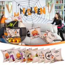 Clúdach Piliúir Oíche Shamhna Jacenvly2Pc, Cúisín Pumpkins, Comhoiriúnach le Maisiúcháin Fómhair Allamuigh & Cóisir Oíche Shamhna