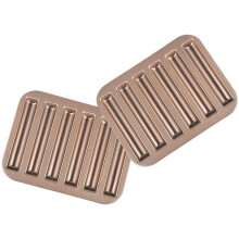 Gør-det-selv-form, kikseform, metalkage, non-stick til chokoladepande, kulstofstål, materiale, 2 stk.