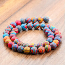 RSAMD Naturstein-Edelstein-Rundperlen DIY-Schmuckherstellung Armbänder Zubehör 2018 - Farbstreifen - 8 mm