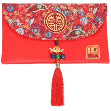 Clúdach Dearg Bainise Síneach Sparán Fabhair na hAthbhliana Pacáiste Bronntanais Airgid Hong Bao Fabraic Mála Bronntanais