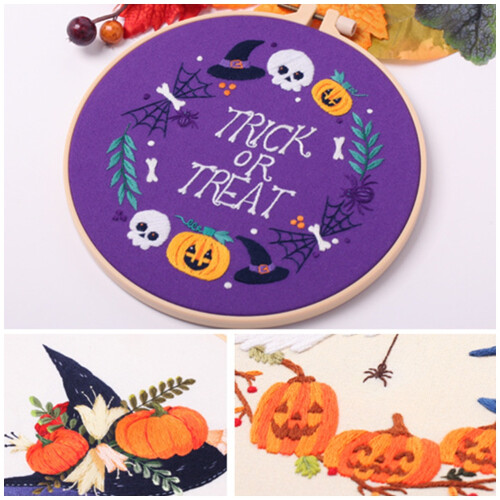 Κιτ κεντήματος για το Halloween, Πλήρης γκάμα κιτ κεντήματος με στάμπες, ρούχα 1