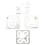 Set di 4 righelli e modelli per quilting Eease per trapuntatura a meandro e secondaria. 6