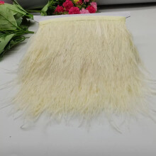 Cinta de plumas de avestruz natural al por mayor de 10 yardas, longitud 8-10 cm, ribete de plumas, flecos, accesorios de costura para disfraces y