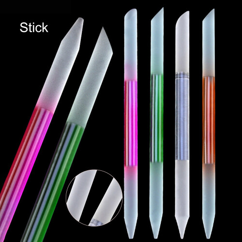 Bluethy Glass Cuticle Pusher Nail Care Αφαιρέστε το Νεκρό Δέρμα Διπλής Όψης Εργαλείο Κόψιμο