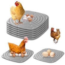 Confezione da 8 cuscinetti lavabili per nidi di galline, rivestimenti in spugna per nidi di galline, accessori per pollaio per galline ovaiole