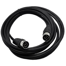 8 tűs DIN apa - DIN apa hangszóró audiokábel adapter megfigyelőrendszerhez, autókhoz, számítógépekhez, TV-hez, precíziós használatra, 5m