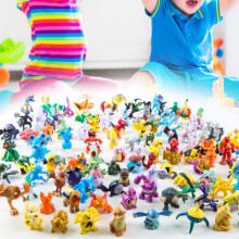24 pezzi figure Pokemon simpatiche miniature figure PVC cartone animato artigianato modello solido ornamento da collezione Giappone Anime Pokemon
