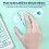 Mouse Bluetooth compatibile con iPad, Samsung MatePad, Lenovo MiPad, tablet e laptop Android e Windows - Mouse wireless a batteria, bianco 3