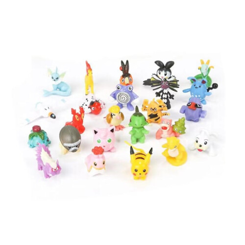 24 τεμάχια φιγούρες Pokemon χαριτωμένες μινιατούρα φιγούρες PVC κινούμενα σχέδια 1