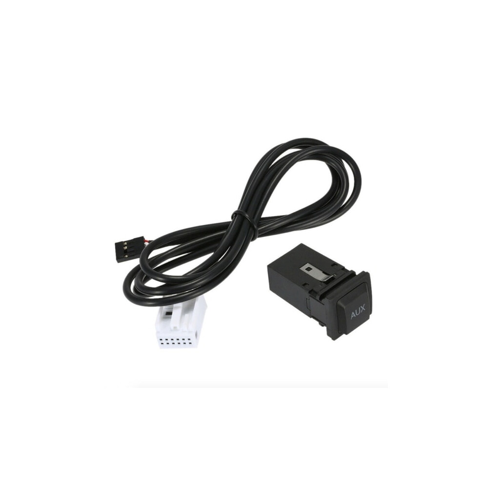 Aux Audio Cable Socket With Cord For Vw Golf Mk5 Mk6 Jetta Rcd310 9191629110087