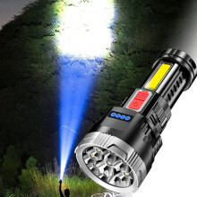 Tóirse Solais Láidir Lasmuigh WJSXC9-core4-luas, Soilse Taobh LED In-athluchtaithe, Soilsiú Inaistrithe Tí Dubh