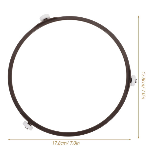 Suporte giratório para prato de vidro de micro-ondas com roda de fixação e acessórios. 1