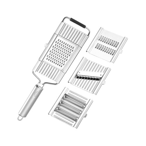 4 in 1 Multi-Purpose Vegetable Slicer Cheese Grater with 4 Adjustable Blades Set 1