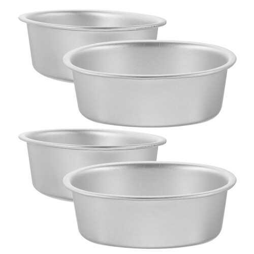 Eease4pcs kageform nonstick ovale kageforme aluminiumslegering kage bageforme kage bageform