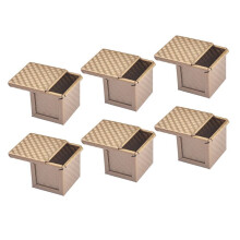 6-teilige quadratische Kastenform mit Deckel, Toastform, Brotform, Pullman-Kastenform mit Deckel, antihaftbeschichtet, Mini-Wasserwürfel-Toastbox