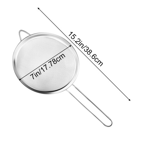Adzgya Ανοξείδωτο Σουρωτήρι, Σουρωτήρι Γάλακτος Σόγιας, Κόσκινο Χυμού, Κουτάλι Lo Mein, 1